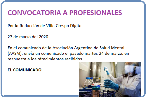 CONVOCATORIA MEDICOS
